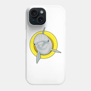Dolphin Swimming Lifebuoy Phone Case