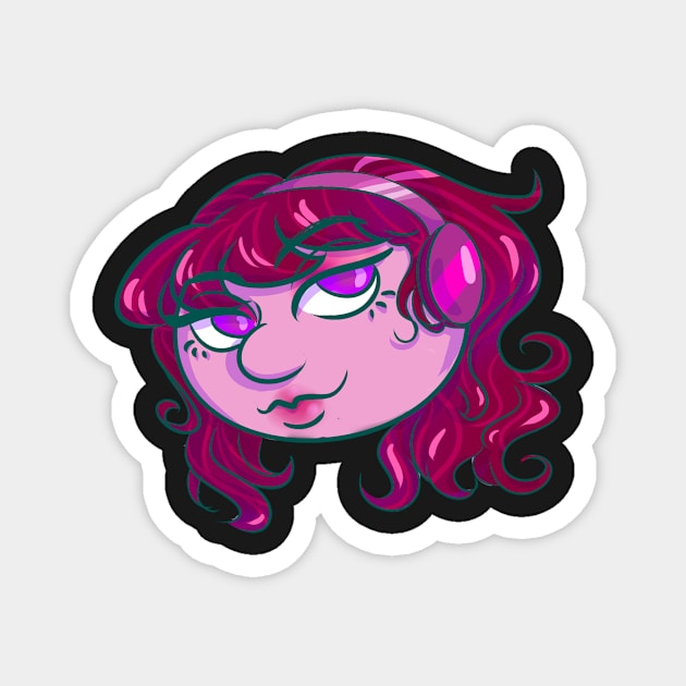 Pink blob - Cinnabon Magnet by ParrotChixFish