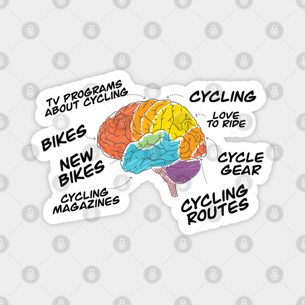Cycling Anatomy Of A Cyclist Brain Cycling TeePublic
