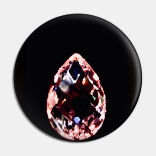 Rose gold Crystal drop Pin