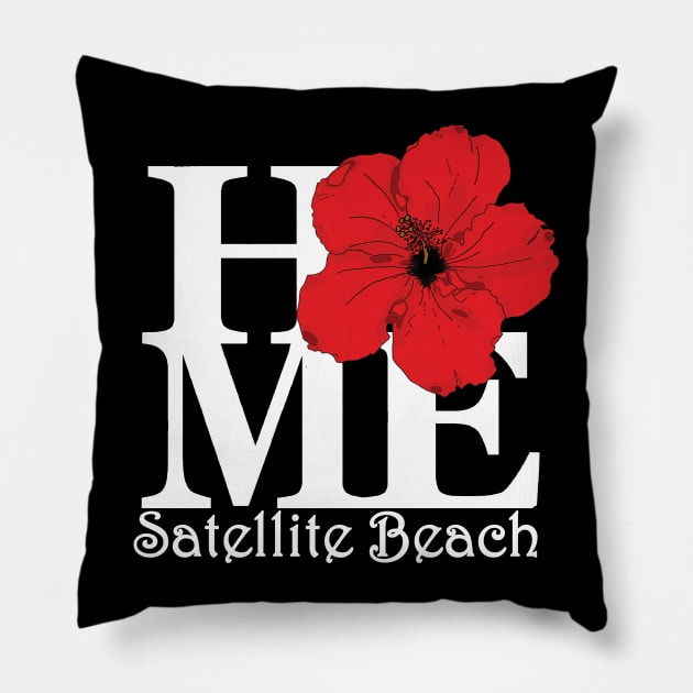 HOME Satellite Beach Red Hibiscus Pillow by SatelliteBeach