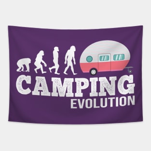 Cute Camping Girls Evolution - Camper Van Woman gift Tapestry