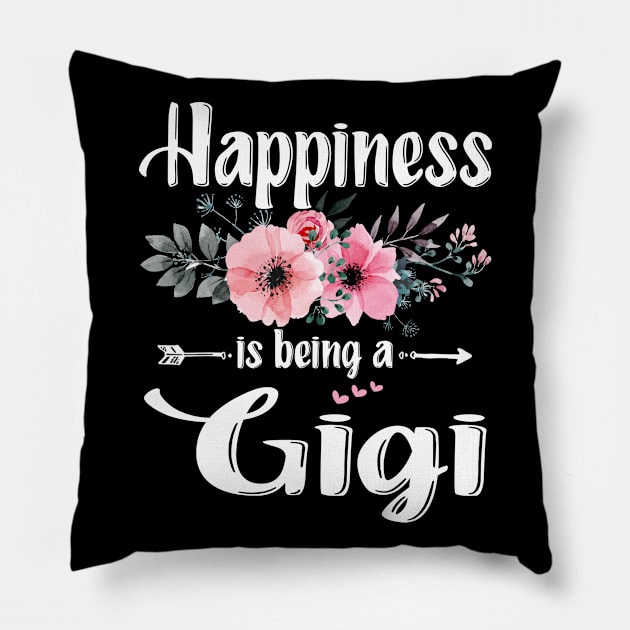 Happiness Is Being A Gigi Mother's Day Gift Pillow by flandyglot