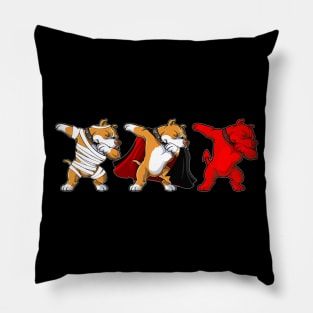 Pitbull Dabing Horror Halloween T-shirt Pillow