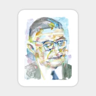 SARTRE - watercolor portrait .€ Magnet