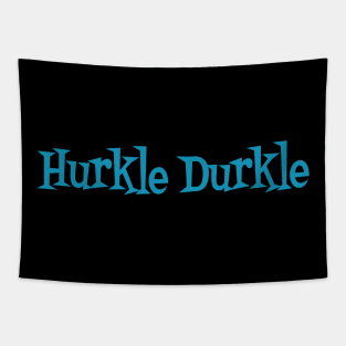 Funky Retro Style Scottish Slang: Hurkle Durkle, to stay in bed being lazy long after it's time to get up Tapestry