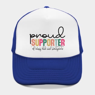 🛋️ Proud Supporter of Messy Hair & Sweatpants – Cozy & Funny Lifestyle Quote Hat