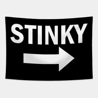 Stinky Arrow Pointing Left Tapestry