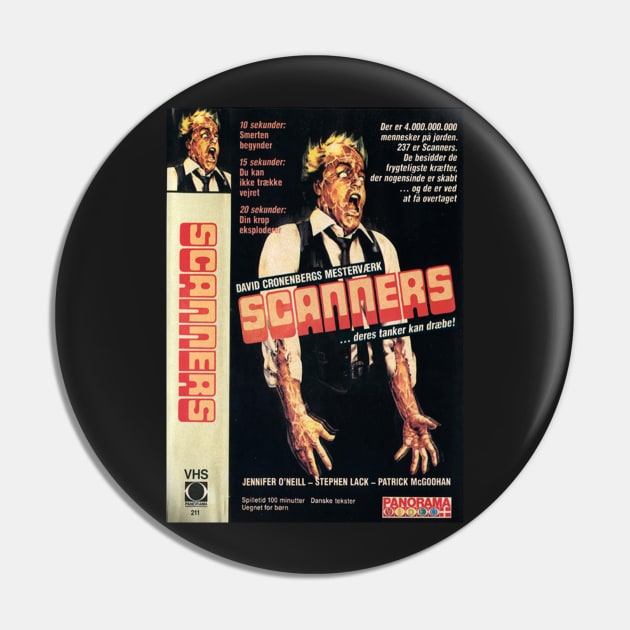 Scanners Danish VHS Pin by Nerdy Gift