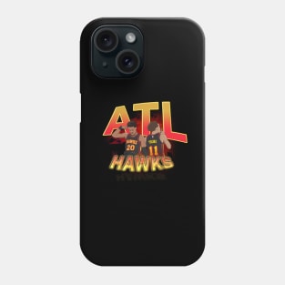 ATL Hawks, Trae Young and John Collins Phone Case