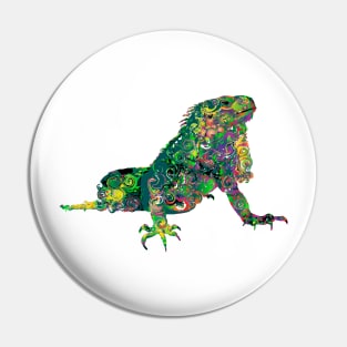 PSYCHEDELIC IGUANA Pin