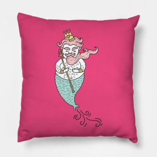 Merman illustration Pillow