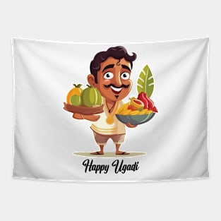 Happy Ugadi Tapestry