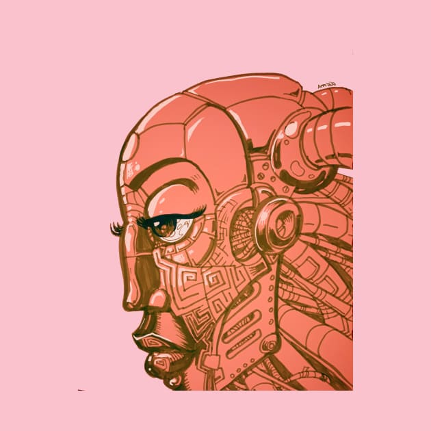 Robot Lady - Bubblegum by Samax