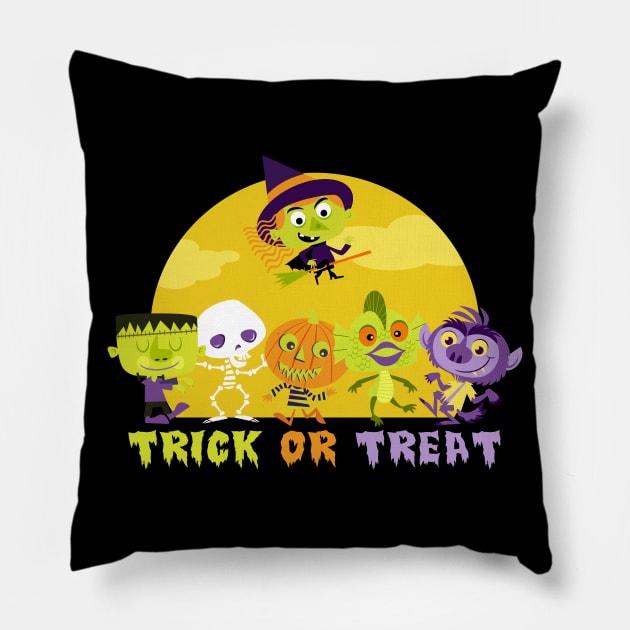 Trick or Treat Pillow by richhwalsh