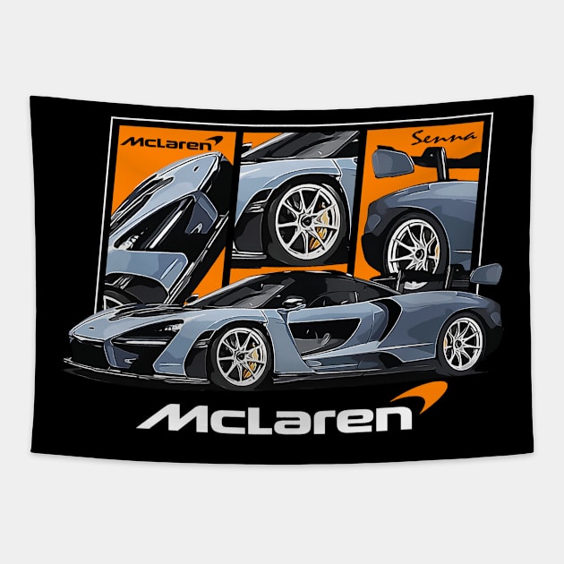 McLaren Senna Supercar Tapestry by T-JD