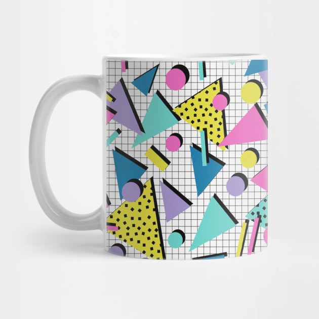 Back to the 80's eighties, funky memphis pattern design Coffee Mug by 5mm  Paper