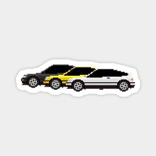 Honda CRX Combo Pixelart Magnet