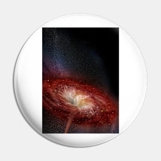 Black hole, artwork (C021/2584) Pin