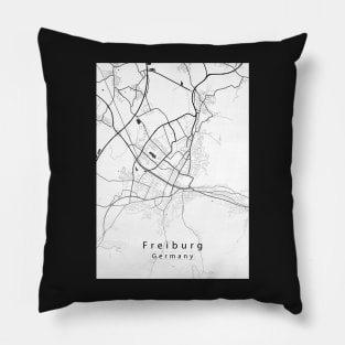 Freiburg Germany City Map Pillow