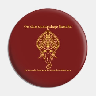 Om Gam Ganaptaye Pin