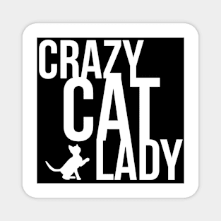 crazy cat lady Magnet