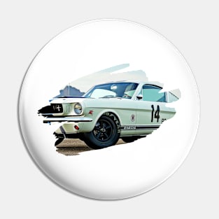 Mustang GT350 Action Art Splash Print Pin