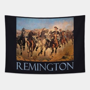 Dismounted (1890) by Frederic Remington Tapestry