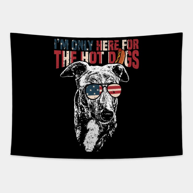 Greyhound Shirt Funny 4th of July Pup Tee Tapestry by Madfido