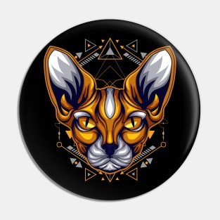 cat sphinx graphic Pin