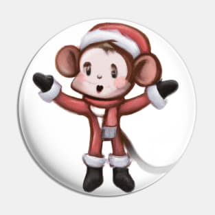 Cute Monkey Drawing Pin