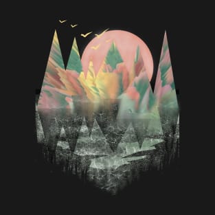 Abstract Candy Mountain Landscape T-Shirt