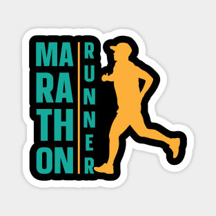 Marathon Runner Magnet