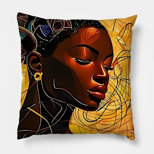 Afro woman Pillow