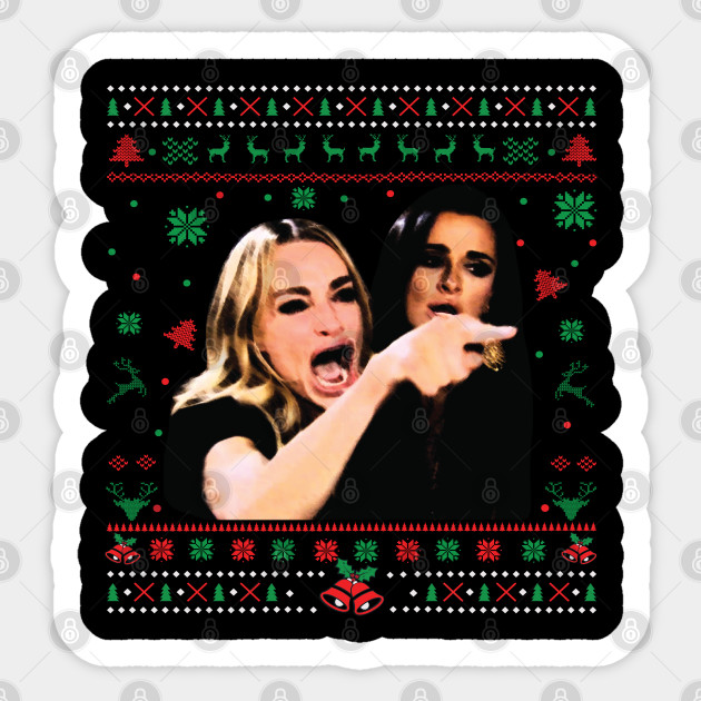 Woman Yelling At A Cat Ugly Christmas Sweater Meme Outfit Cat