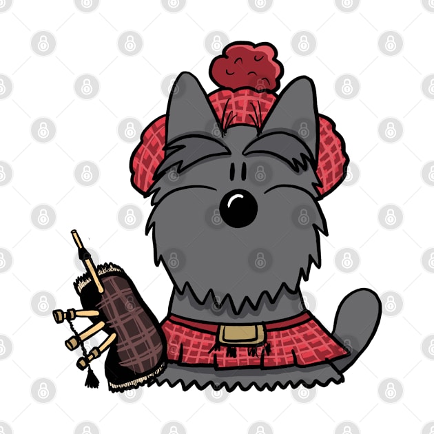 Scottie Dog Scotsman by Hallo Molly