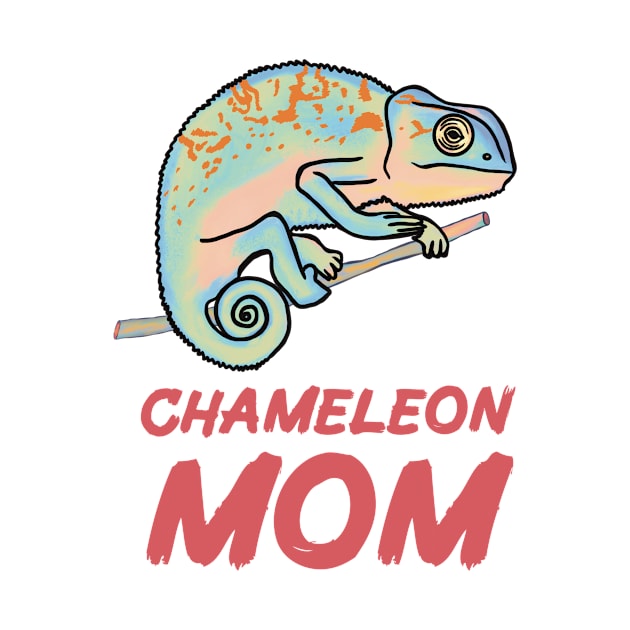 Pastel Chameleon Mom fro Chameleon Lovers by Mochi Merch