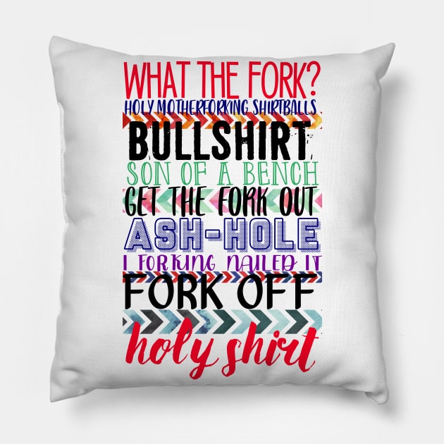 The Good Place curse words Pillow by Lizzie081194