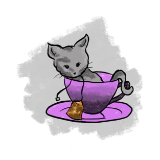 Kitten in Teacup T-Shirt