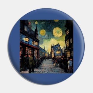 Starry Night in Diagon Alley Pin