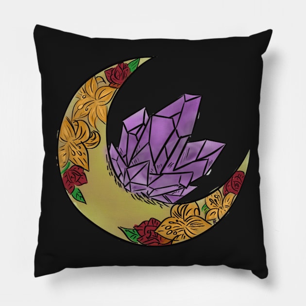 Amethyst Moon Pillow by Cipher_Obscure