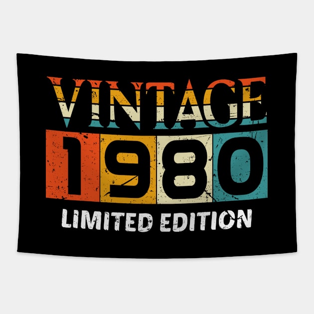 Vintage 1980 Limited Edition, 43rd Birthday Tapestry by UranusArts