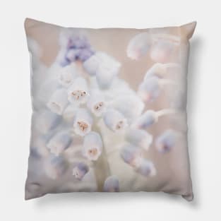 Grape Hyacinth Photo | Plantlife Photography | Atmospheric Muscari Botryoides Close-up Pillow