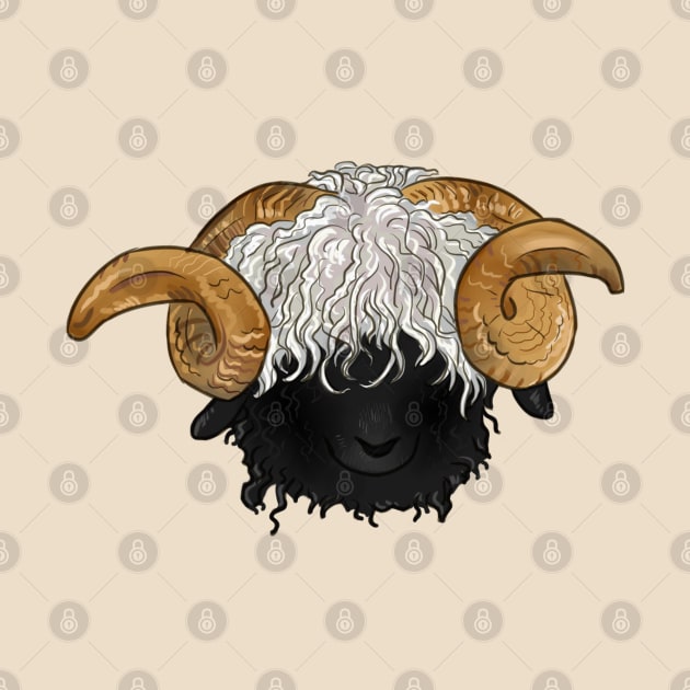 Valais Blacknose Sheep by Wieskunde