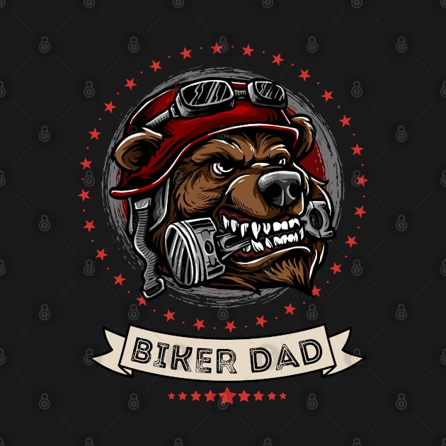 Biker Dad Bear by yapp