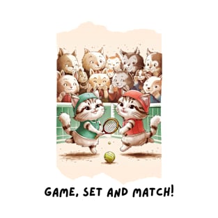 Cats playing Tennis T-Shirt