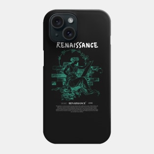 renaissance sender green white Phone Case