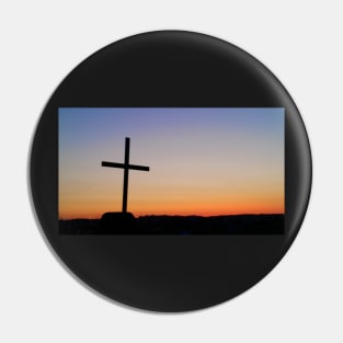 Sunrise Cross on Beach Pin