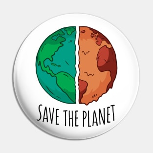 Save the planet Pin