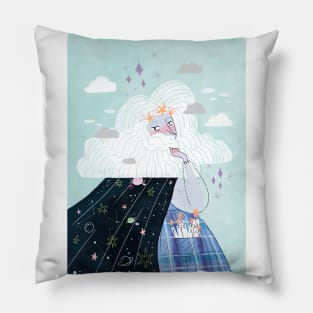 Blue Witch / Wiccan Pillow